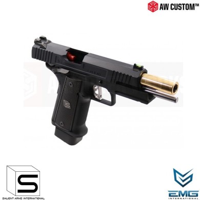 Gas Pistol Hi-capa 5.1 Black & Gold Barrel Gbb Emg Salient Arms Armorer Works (aw-sai-110625)