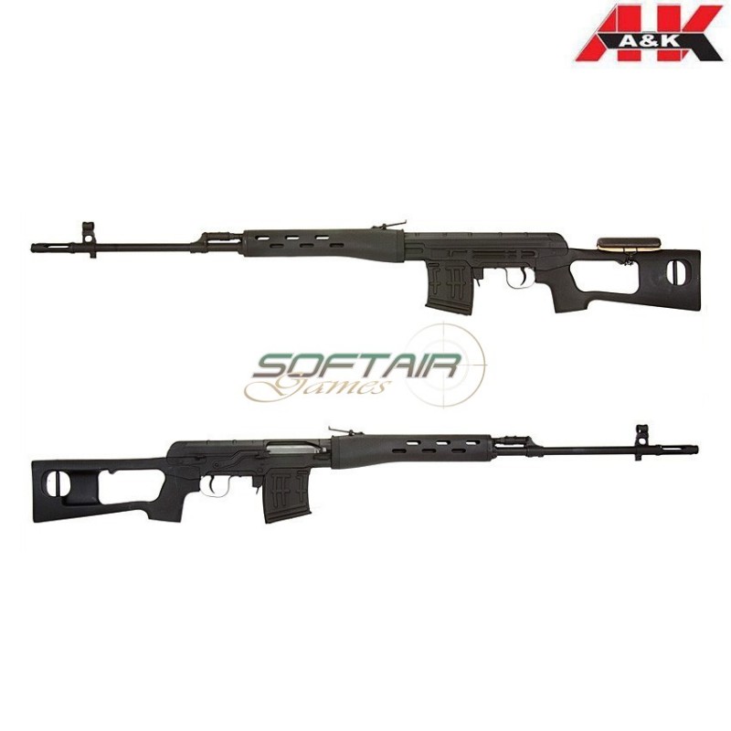 Fucile A Molla Svd Dragunov Black A&k (aek-svd-bk) Fucile A Molla Svd Dragunov Black A&k (aek-svd-bk)