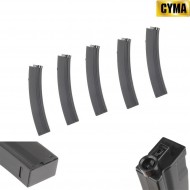 Set 5 Caricatori Monofilari 120bb Black Per Mp5 Cyma (cm-120mag-set-mp5) Set 5 Caricatori Monofilari 120bb Black Per Mp5 Cyma (cm-120mag-set-mp5)