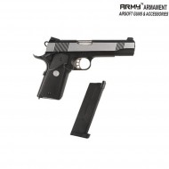 Pistola A Gas R27 1911 M.e.u. Black Frame & Silver Slide Army™ Armament® (arm-r27-bksv)