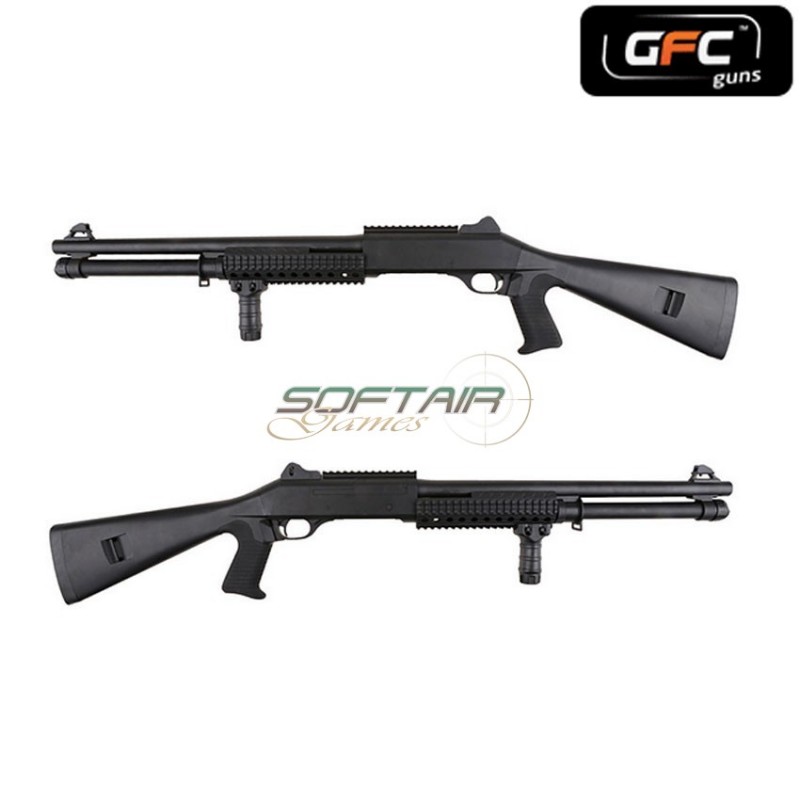 Fucile A Pompa 3 Canne Tactical Type 2 Black Gfc Guns (gfg-009185)