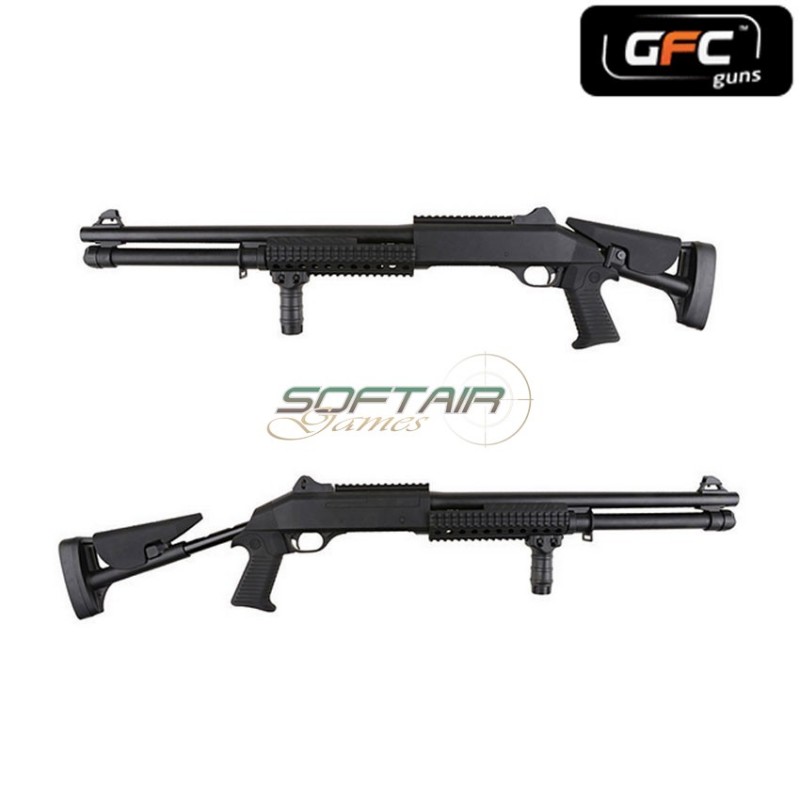 Shotgun Rifle 3 Barrels Tactical Type 3 Black Gfc Guns (gfg-009186)