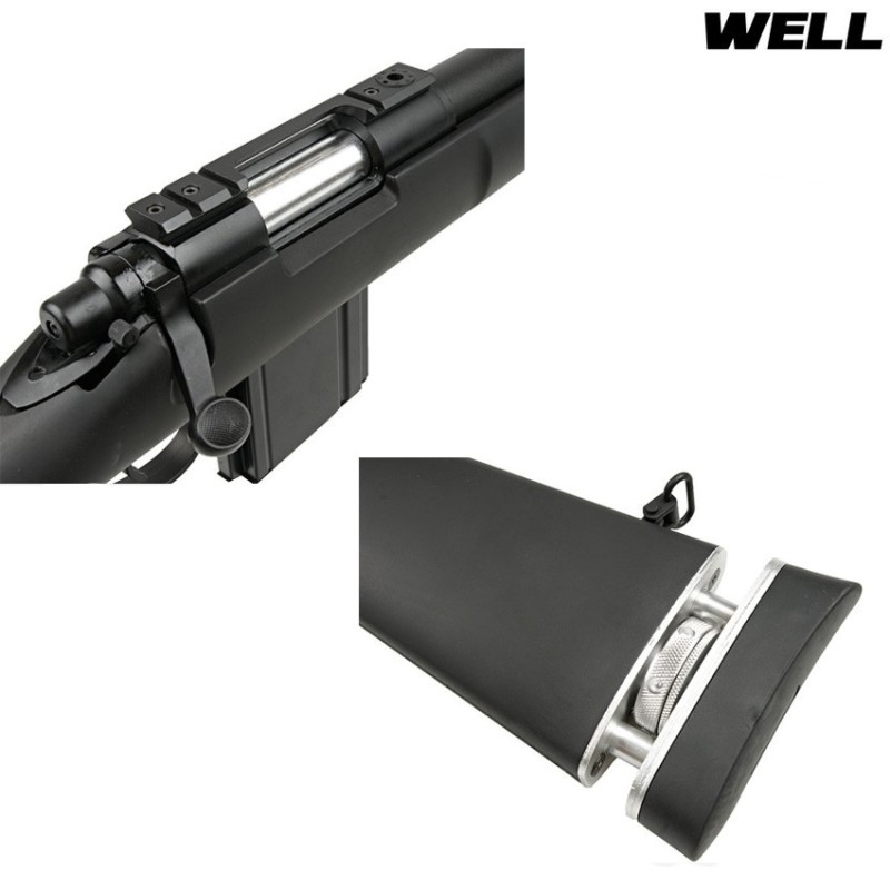 Fucile A Molla M24 Sws Sniper Black Well (mb4404-bk)