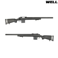 Fucile A Molla M24 Sws Sniper Black Well (mb4404-bk) Fucile A Molla M24 Sws Sniper Black Well (mb4404-bk)