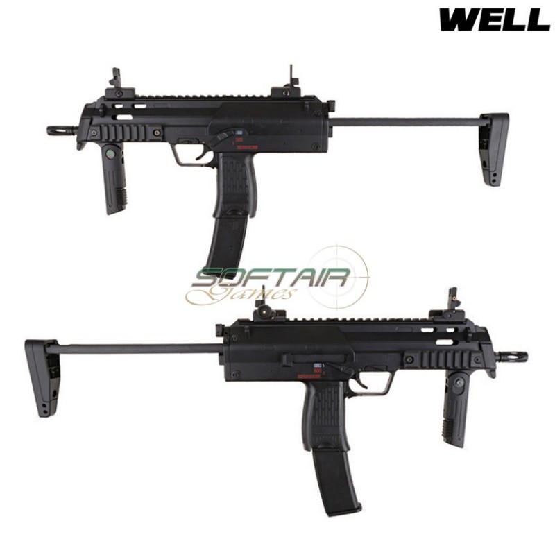 Mitraglietta Elettrica Mp7a1 Black Smg Full Metal Version Well (009214) Mitraglietta Elettrica Mp7a1 Black Smg Full Metal Version Well (009214)