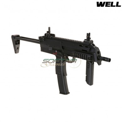 Electric Submachine Gun Mp7a1 Black Smg Full Metal Version Well (009214)