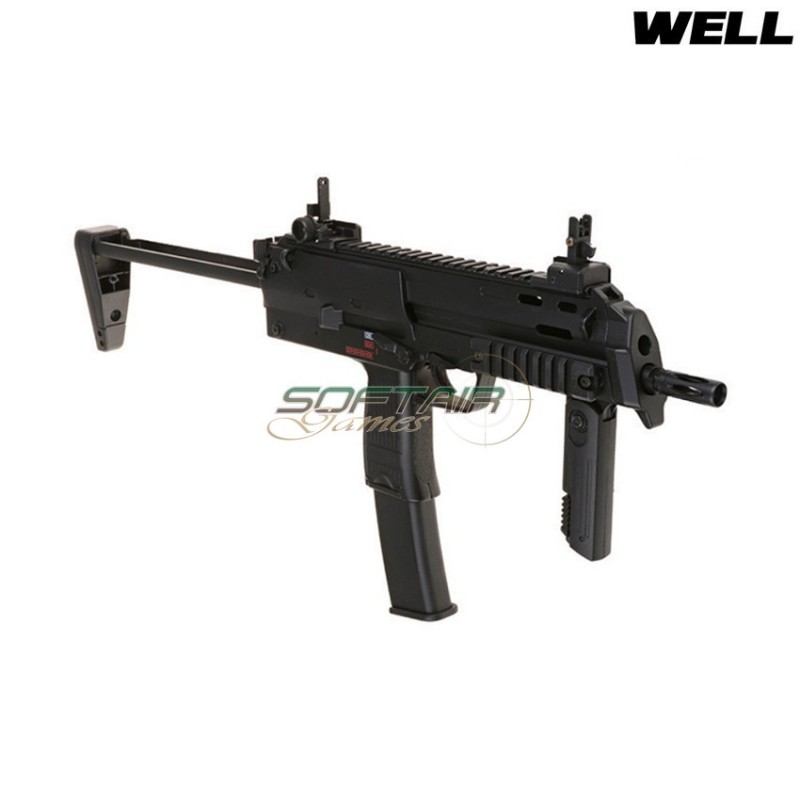 Electric Submachine Gun Mp7a1 Black Smg Full Metal Version Well (009214) Electric Submachine Gun Mp7a1 Black Smg Full Metal Version Well (009214)