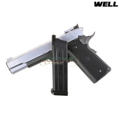 Pistola A Gas G191a Black Frame & Silver Slide Well (g191a-gas)