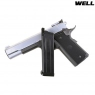 Pistola A Gas G191a Black Frame & Silver Slide Well (g191a-gas)