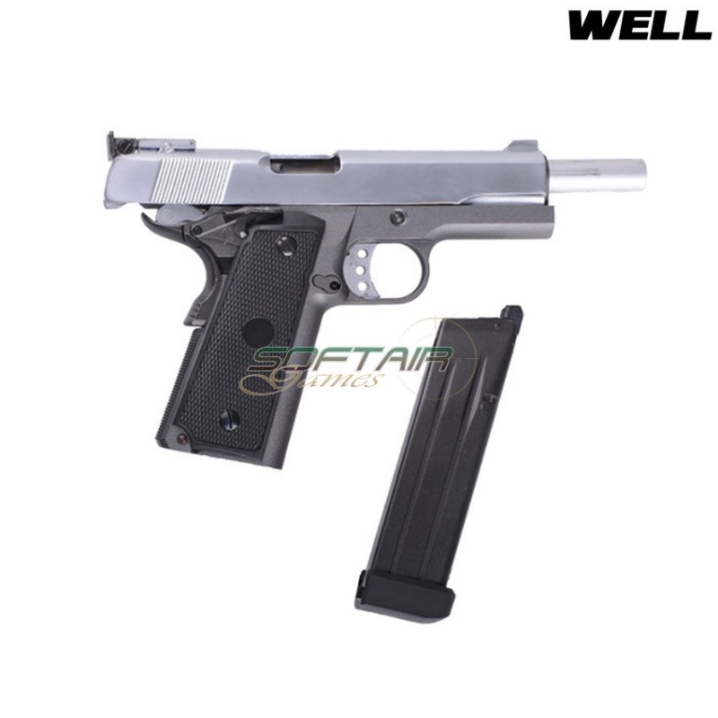 Pistola A Co2 G191a Black Frame & Silver Slide Well (g191a-co2)