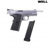 Pistola A Co2 G191a Black Frame & Silver Slide Well (g191a-co2)