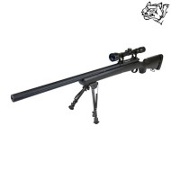 Fucile A Molla Full Set U.s. Socom M24 Military Version Sniper Black Snow Wolf (sw-003800)