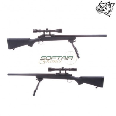Spring Rifle Full Set Vsr-10 Sniper Black Snow Wolf (sw-vsr-bk-full)