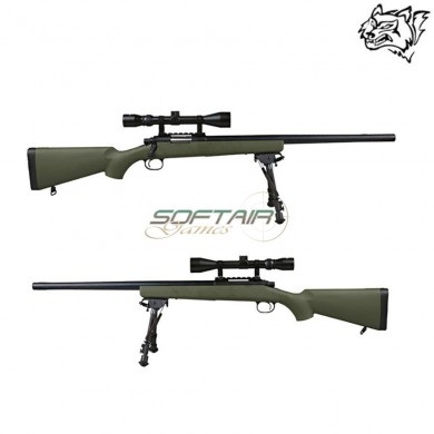 Spring Rifle Full Set Vsr-10 Sniper Olive Drab Snow Wolf (sw-vsr-od-full)