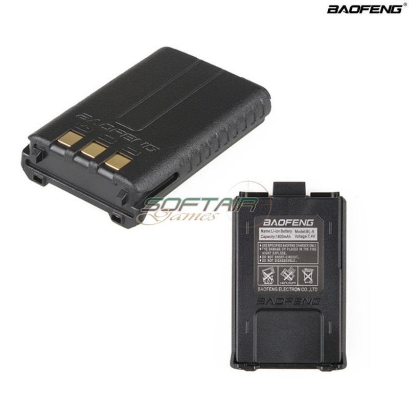 Bl-5 1800mah Batteria Per Uv-5r Baofeng (bao-31-012796) Bl-5 1800mah Batteria Per Uv-5r Baofeng (bao-31-012796)