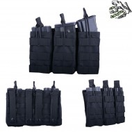 Tasca Tripla Open Top Black Per Caricatori Ak/g36/m4 Frog Industries (fi-007953-bk)