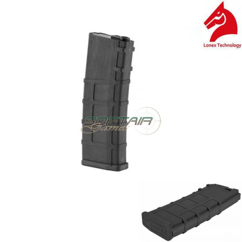 Mid-cap Magazine Milsim 30bb Black For M4/m16 Lonex (gb-06-10)