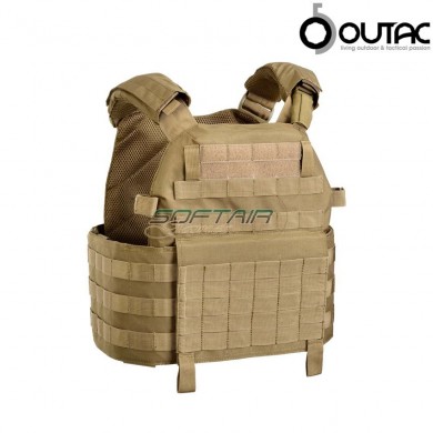 Plate Carrier Vest Dcs Type Coyote Tan Outac (ot-bav12-ct)