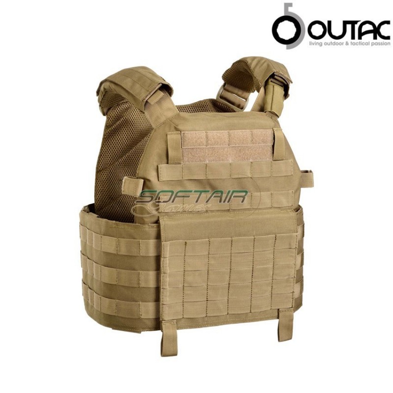 Plate Carrier Vest Dcs Type Coyote Tan Outac (ot-bav12-ct) Plate Carrier Vest Dcs Type Coyote Tan Outac (ot-bav12-ct)