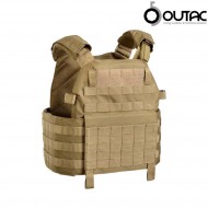 Plate Carrier Vest Dcs Type Coyote Tan Outac (ot-bav12-ct) Plate Carrier Vest Dcs Type Coyote Tan Outac (ot-bav12-ct)