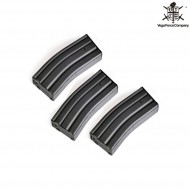 Set 3 Mid-caps Magazines Stanag Grey M4/m16 120bb Vfc (vf9-magm4e120gy01)