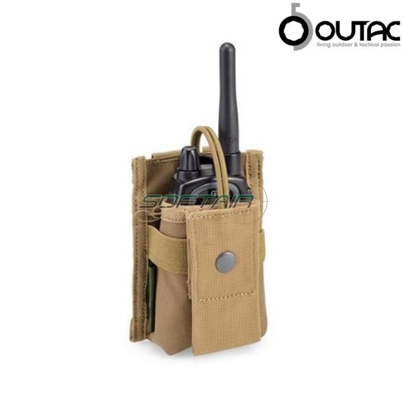 Tasca Porta Radio Coyote Tan Outac (ot-rp02-ct) Tasca Porta Radio Coyote Tan Outac (ot-rp02-ct)