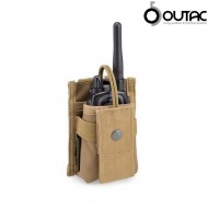 Radio Pouch Coyote Tan Outac (ot-rp02-ct) Radio Pouch Coyote Tan Outac (ot-rp02-ct)