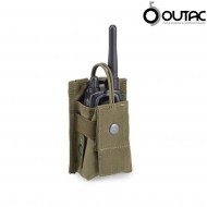 Tasca Porta Radio Olive Drab Outac (ot-rp02-od)