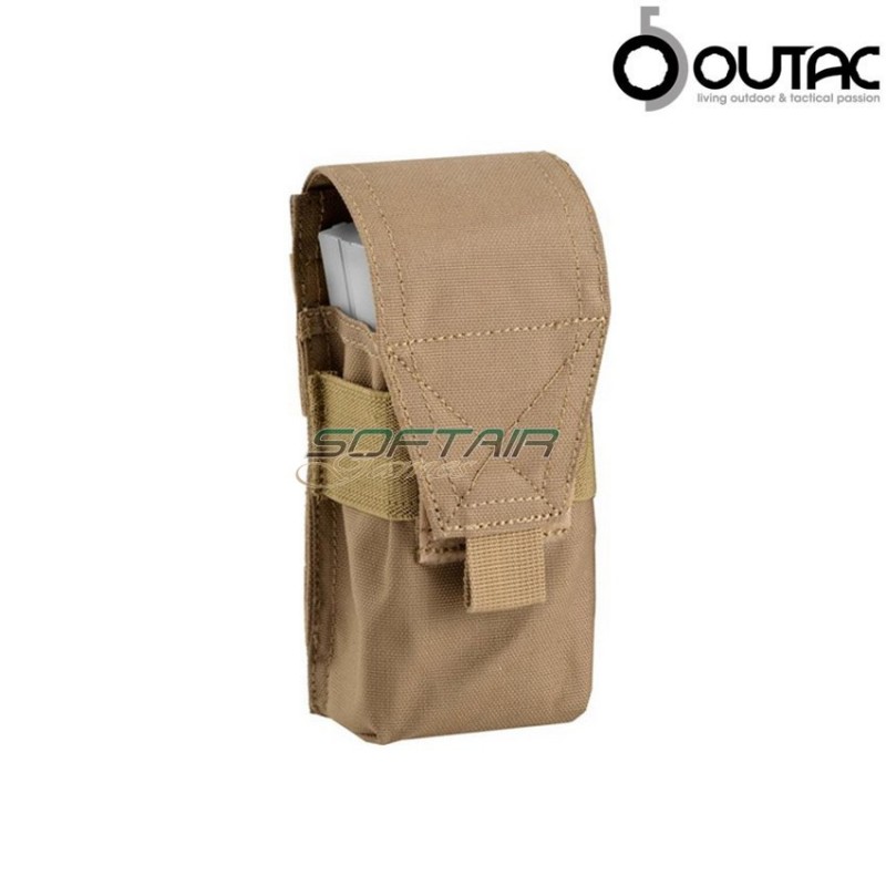 Single Pouch 2 Posts M4/ak Magazines Coyote Tan Outac (ot-m4aks-ct) Single Pouch 2 Posts M4/ak Magazines Coyote Tan Outac (ot-m4aks-ct)