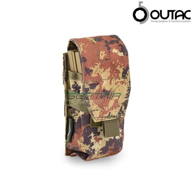 Single Pouch 2 Posts M4/ak Magazines Vegetato Outac (ot-m4aks-vi)