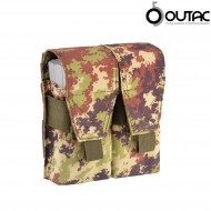 Tasca Doppia 4 Posti M4/ak Caricatori Vegetato Outac (ot-m4ak-vi)