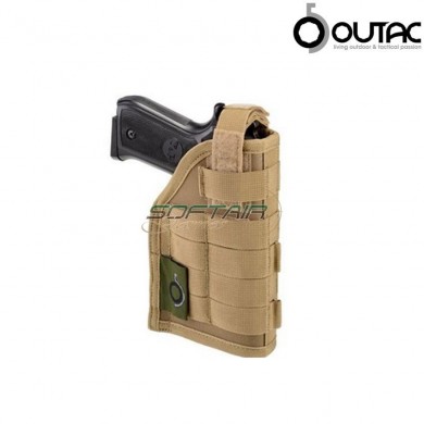 Universal Holster Ambidextrous Molle Coyote Tan Outac (ot-gs09-ct)