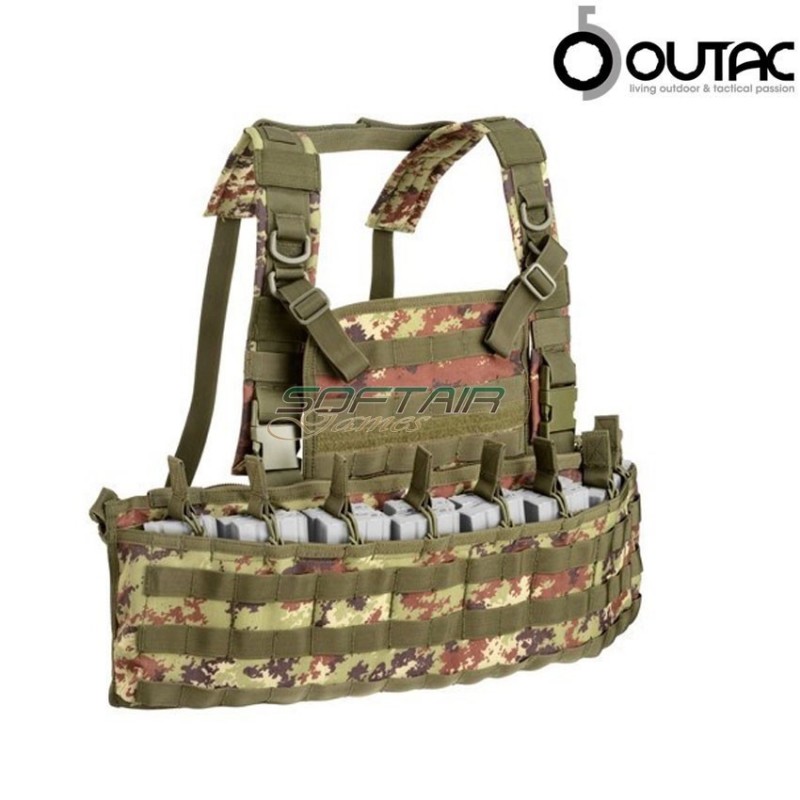 Molle Recon Chest Rig Vegetato Outac (ot-rc900-vi)