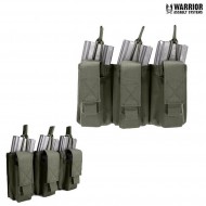 Tasca Open Tripla 5.56mm & Tripla 9mm Velcro Olive Drab Warrior Assault Systems (w-eo-tmop-tp-od)