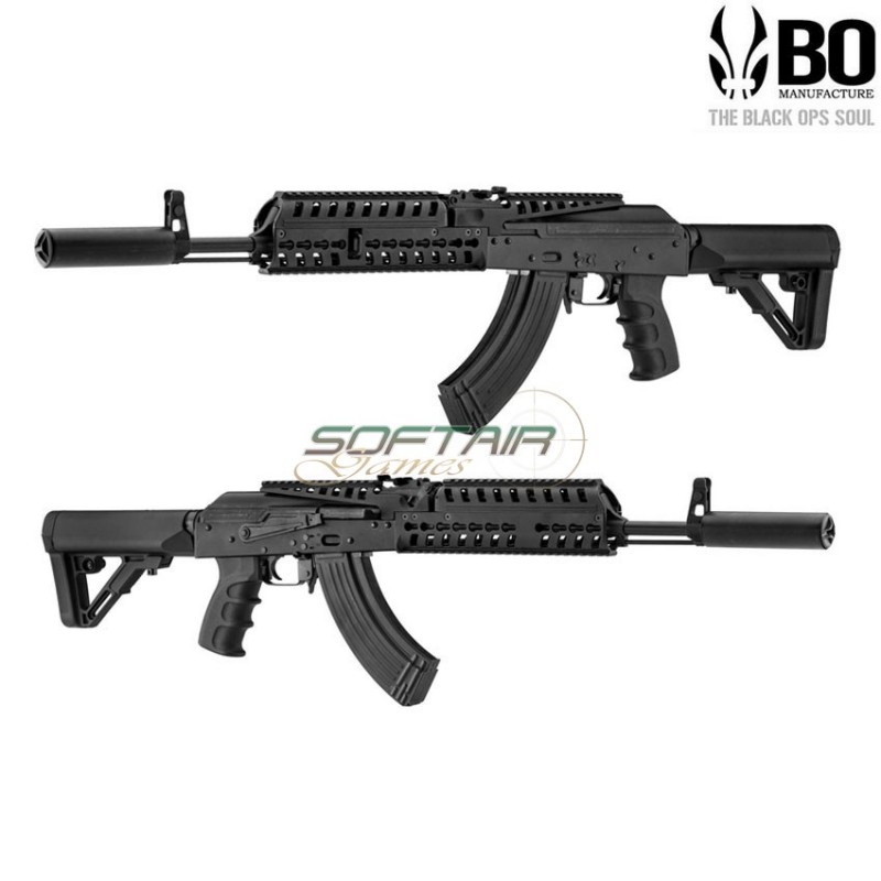 Electric Rifle Blowback Ak Patriot Black Bo Dynamics™ (bo-ar10410)