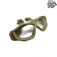 Sonic Mask For Helmet With Dark Earth Frame & Clear Lense Frog Industries (fi-610418-decl)