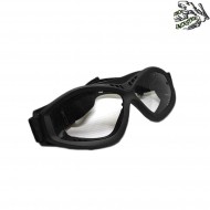 Sonic Mask With Black Frame & Clear Lense Frog Industries (fi-610410-bkcl)