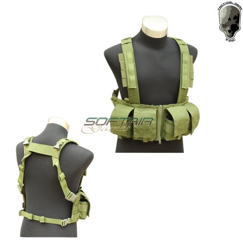 Chest Rig Load Bearing Lbt Style 1961k Olive Drab Tmc (tmc-1565-od)