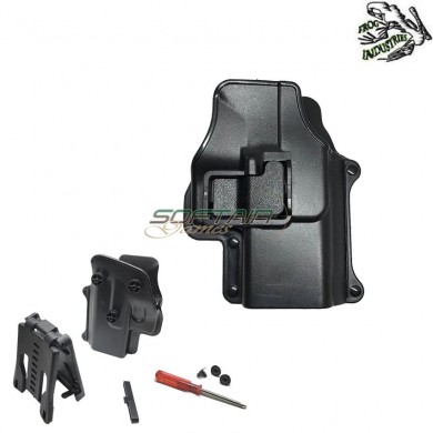 Rigid Holster Black For Hi-capa Belt System Frog Industries (fi-610983-bk)
