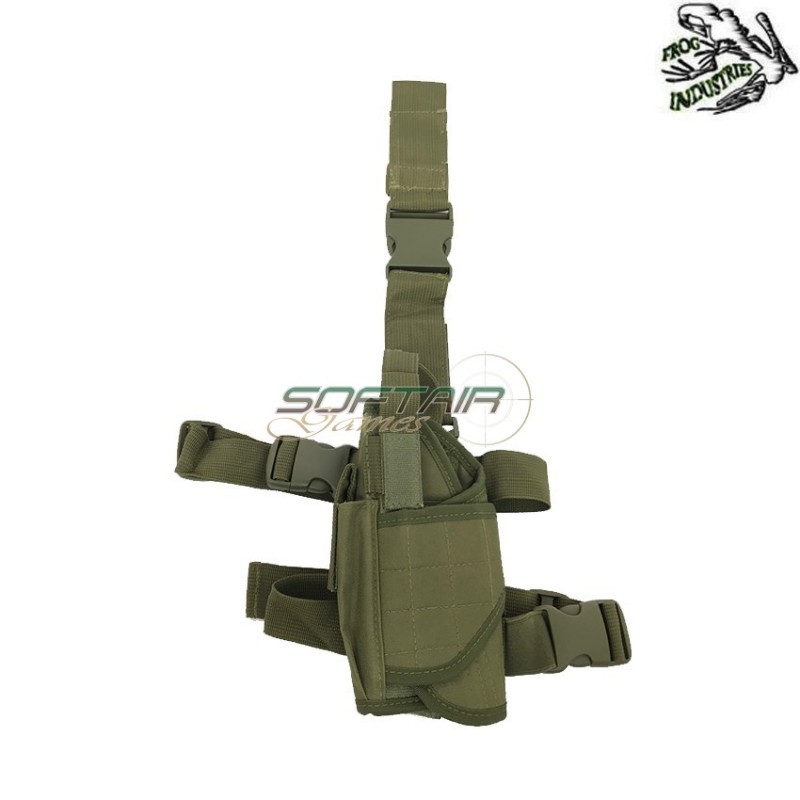 Leg Universal Holster Olive Drab Tornado For Left Hand Frog Industries (fi-611200-od)