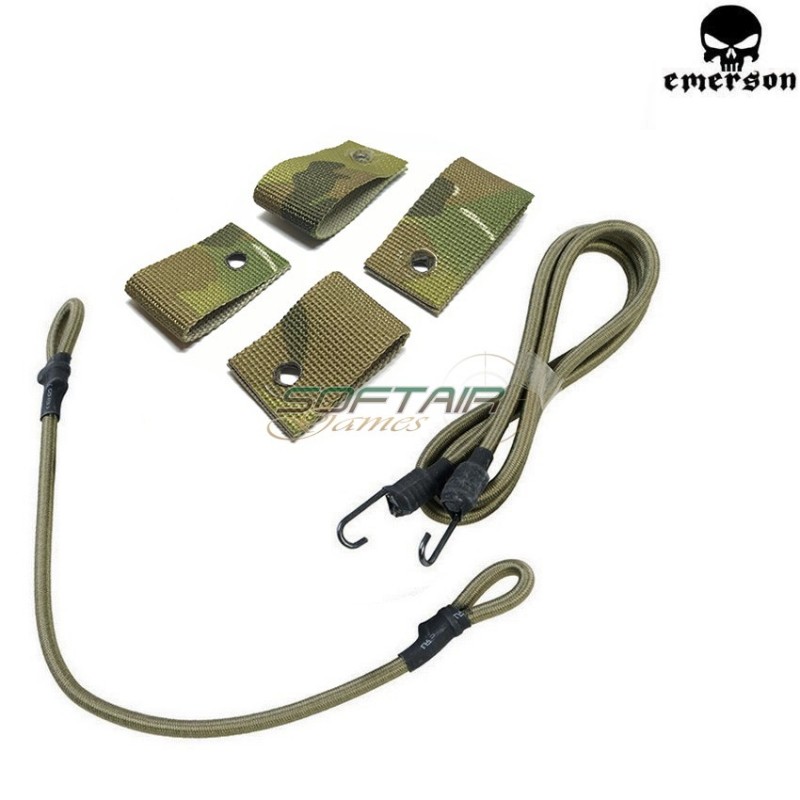 Set Cavi Elastici Multicam Multifunzione Per Elmetto Emerson (em8824c)
