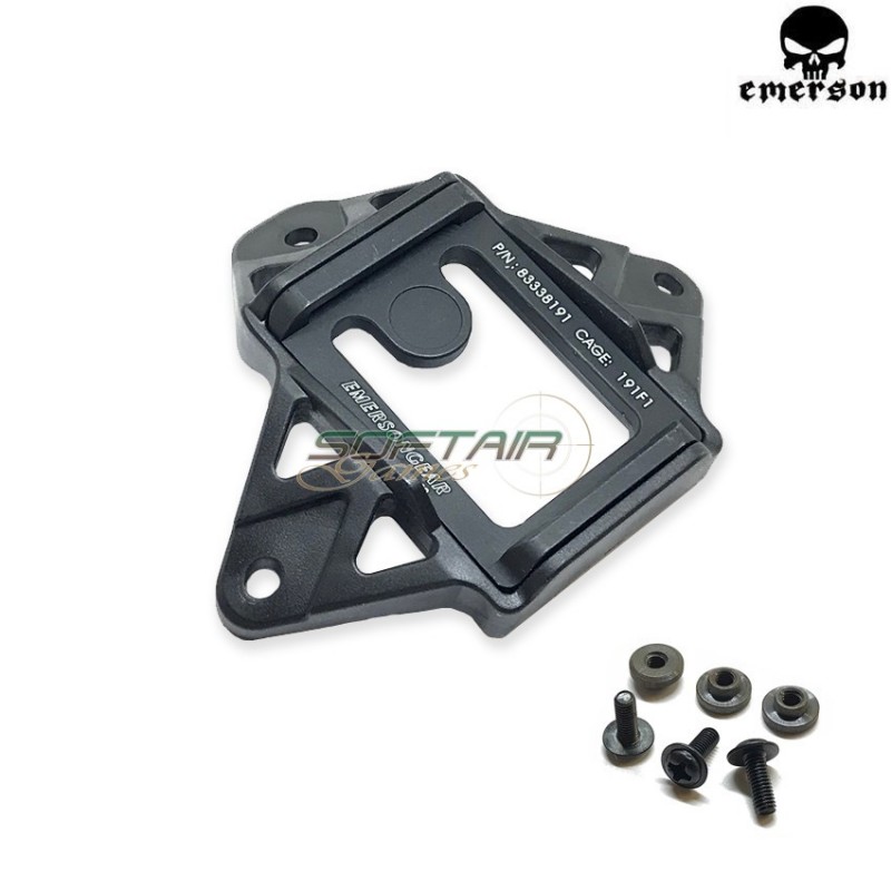 Wilcox Shroud Style 4 Fori Black Per Elmetti Emerson (em8972)