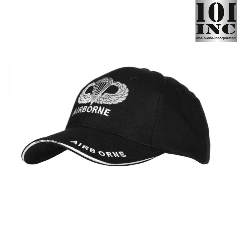 Cappello Baseball Army Airborne Black 101 Inc (inc-215162-269-bk)