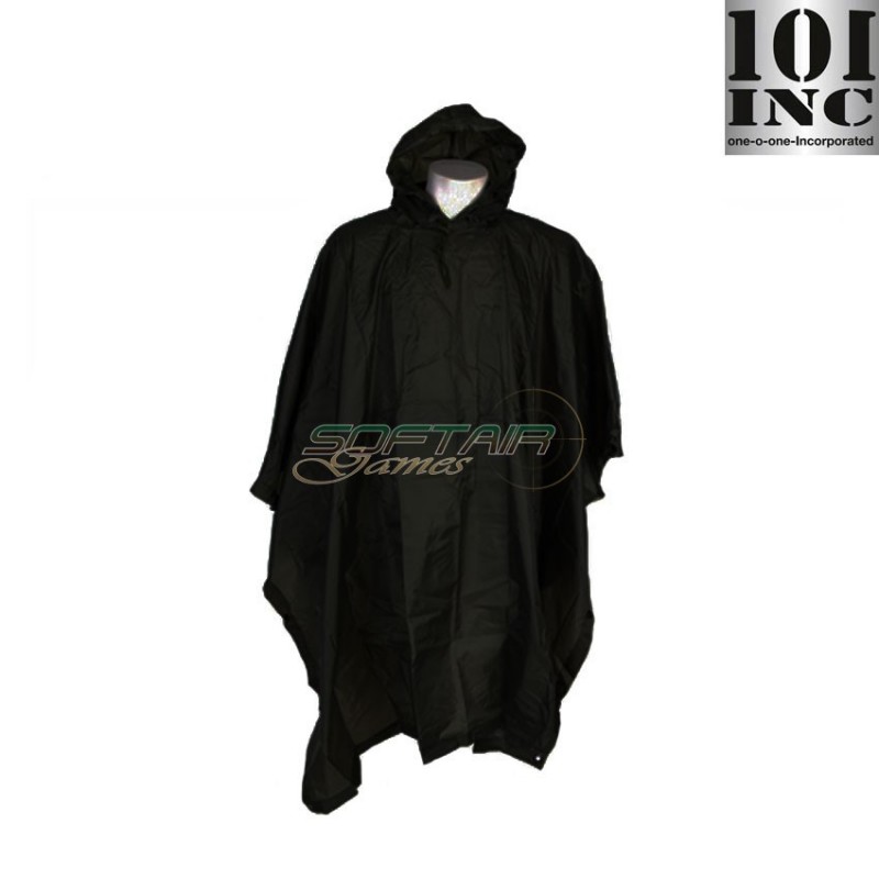 Poncho Military Ripstop Black 101 Inc (inc-325242-bk)