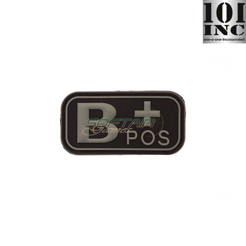 Patch 3d Pvc Gruppo Sanguigno B+ Black 101 Inc (inc-11176) Patch 3d Pvc Gruppo Sanguigno B+ Black 101 Inc (inc-11176)