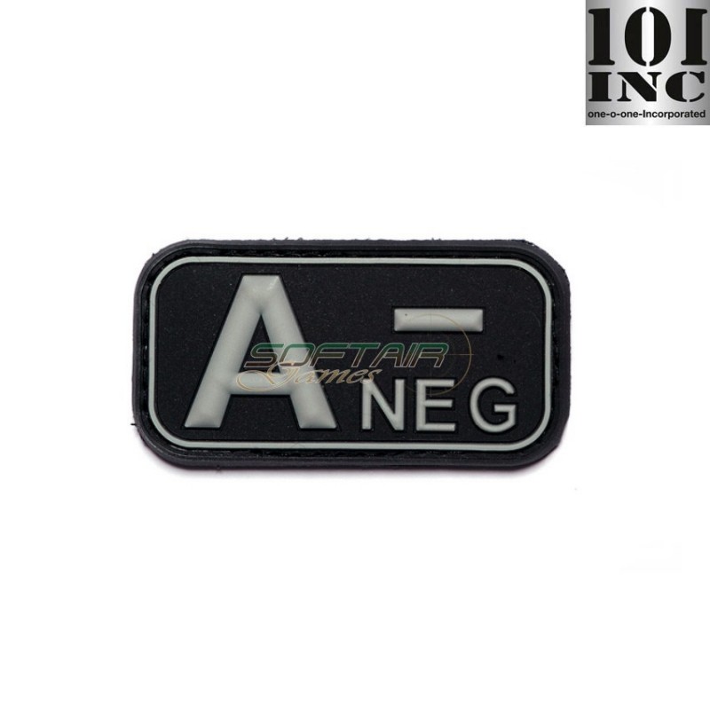 Patch 3d Pvc Blood Type A- Black Inc 101 (inc-444100-3507-bk)