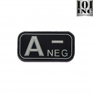 Patch 3d Pvc Gruppo Sanguigno A- Black 101 Inc (inc-444100-3507-bk)