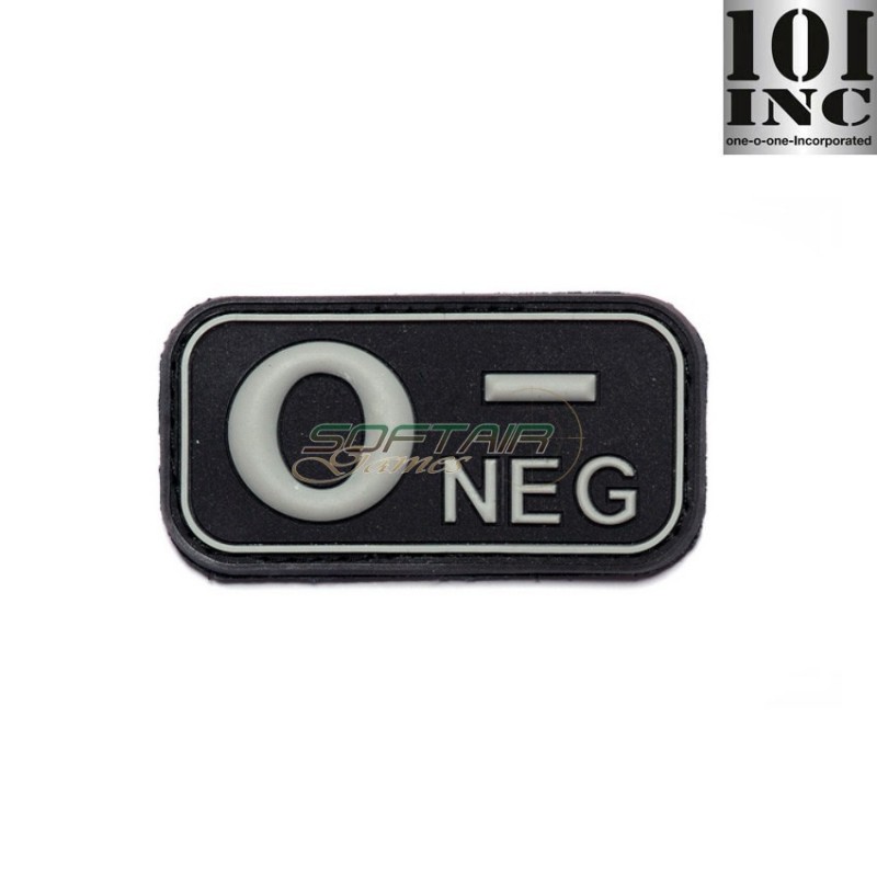 Patch 3d Pvc Gruppo Sanguigno 0- Black 101 Inc (inc-11174)