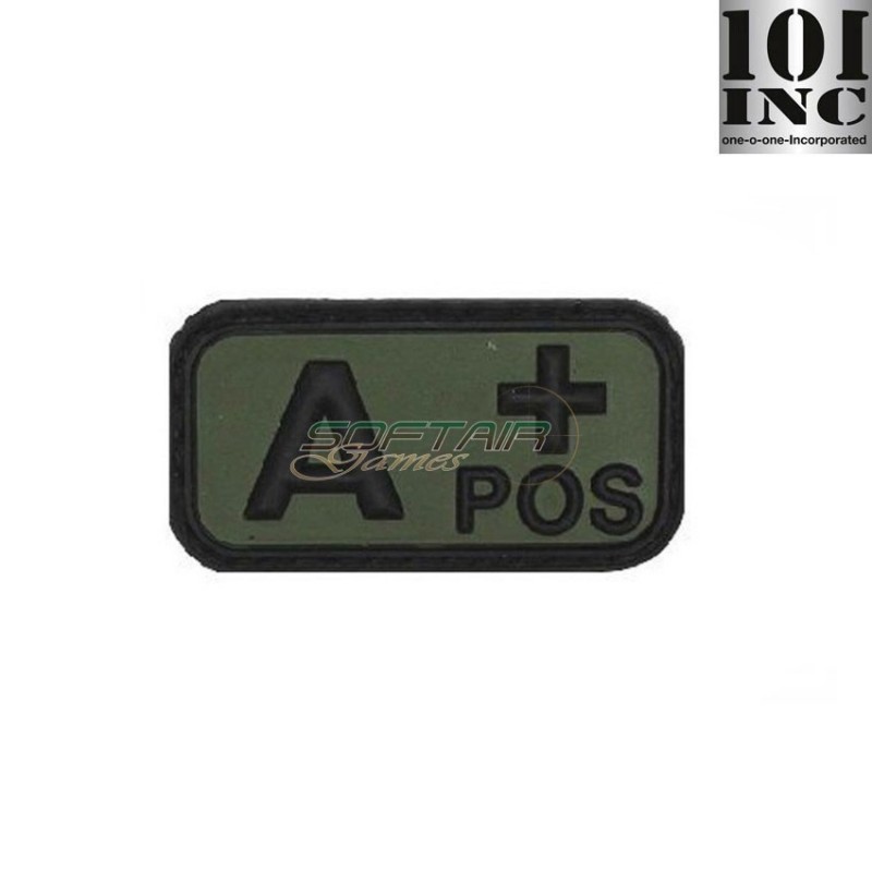 Patch 3d Pvc Gruppo Sanguigno A+ Green 101 Inc (inc-13037)