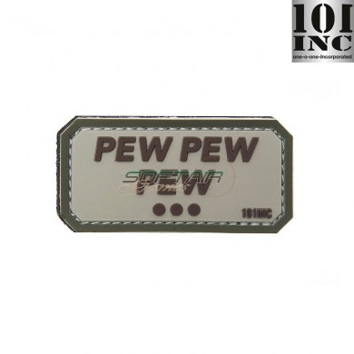Patch 3d Pvc Pew Pew Pew Desert/green 101 Inc (inc-10085)